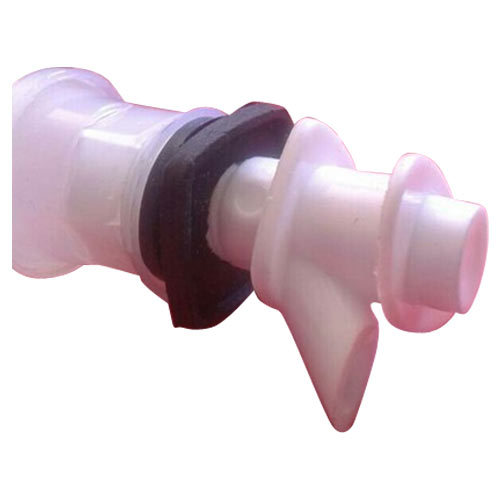 Pp White & Crystal Cap Water Jug Tap, Size: 15mm