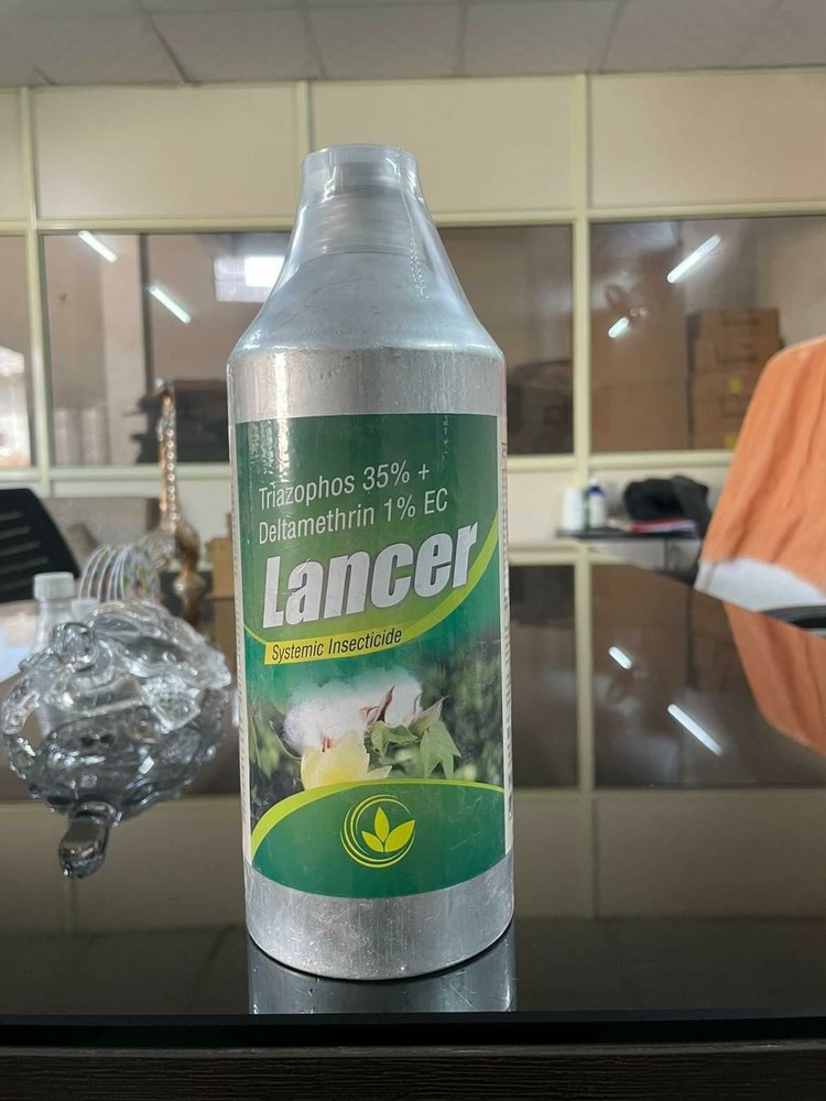 Lancer Trizophos 35% + Deltamethrin 1% EC Systemic Insecticide, Aluminum & Pet Bottle