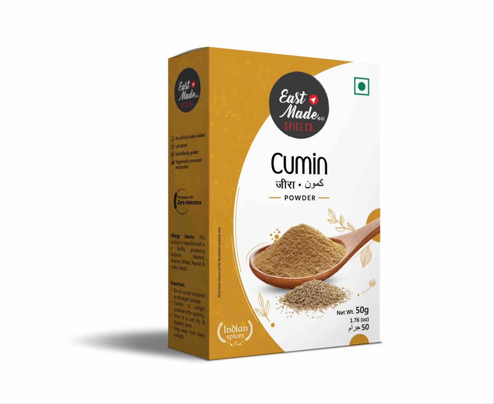 Spicy Eastmade Cumin (Jeera) Powder, Packaging Type: Box