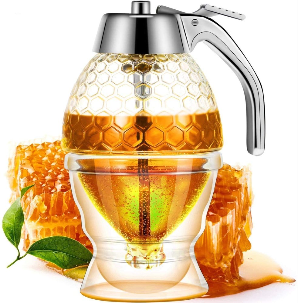 Transparent Manual Honey Dispenser, Capacity: 250mL