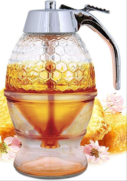 Acrylic Honey Dispenser - 200ml, Health Is Wealth, Non prescription