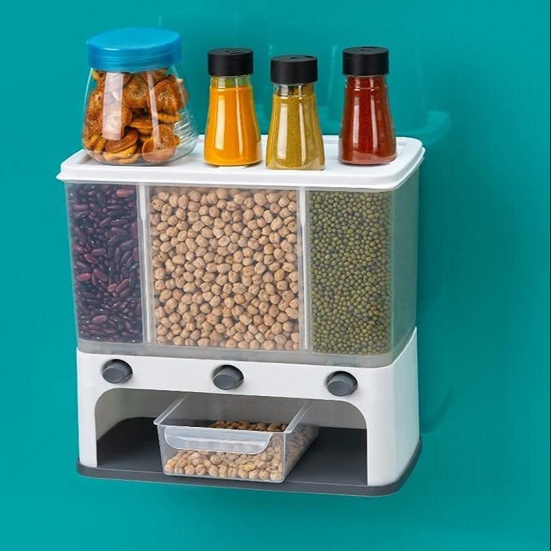 Clear Push Button Wall Mount Container