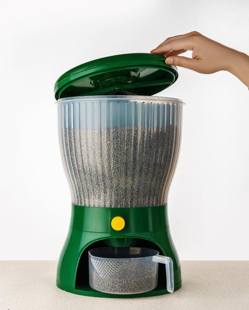 Green Manual Virgin Plastic Food Dispenser, Capacity: 6000ml