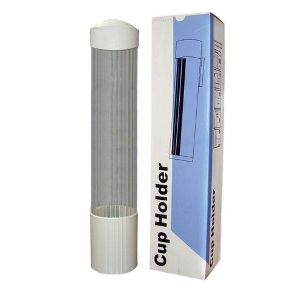ABS Plastic Grey and White Paper Cup Holder Dispenser, Packaging Type: Box