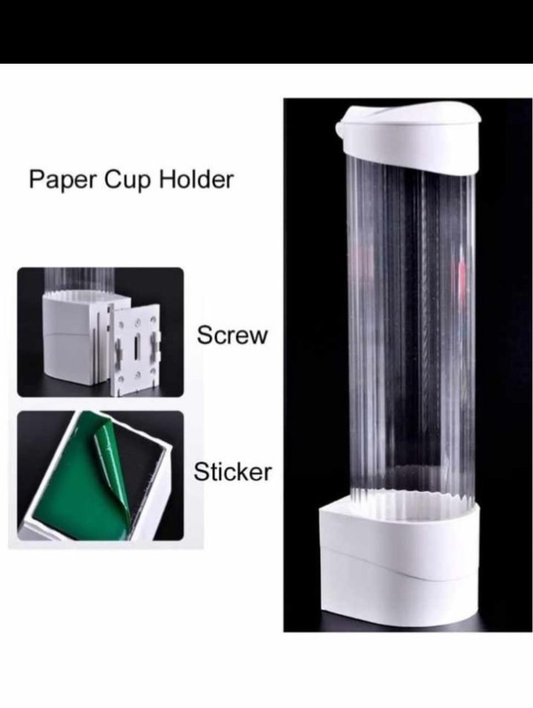 Plastic White Paper Cup Holder, Capacity: 40 Cups