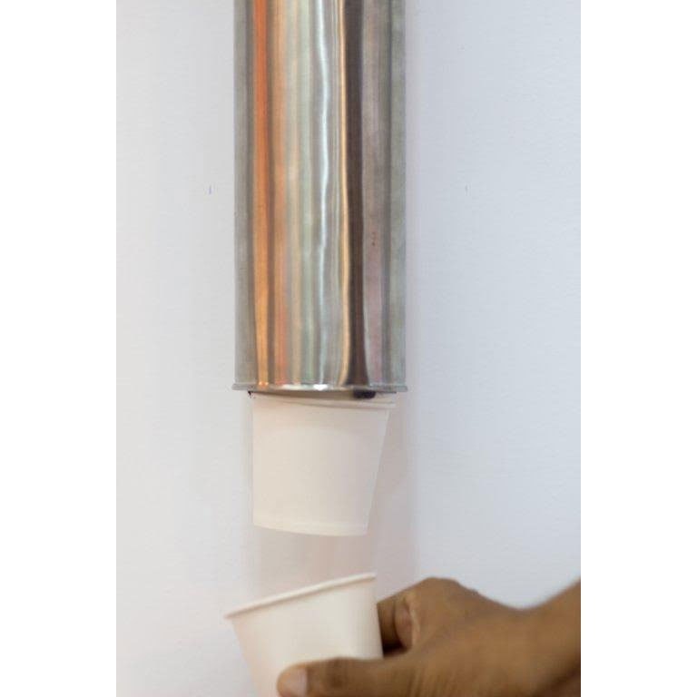White Paper Cup Dispenser, Capacity: 100ml
