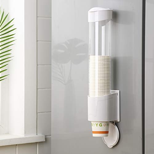 White Abs Plastic Paper Cup Dispenser, Capacity: Standard