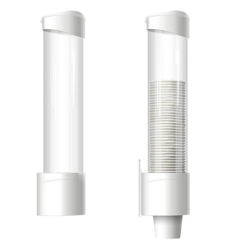 ABS Plastic Surface Mount Cup Dispenser, Capacity: 100 Cups