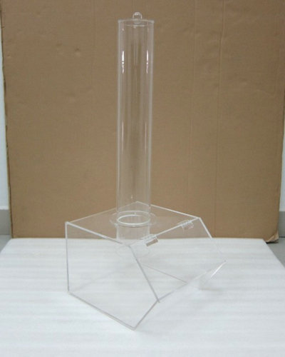 Rectangular Acrylic Candy Dispenser, Assembled by Company at Site