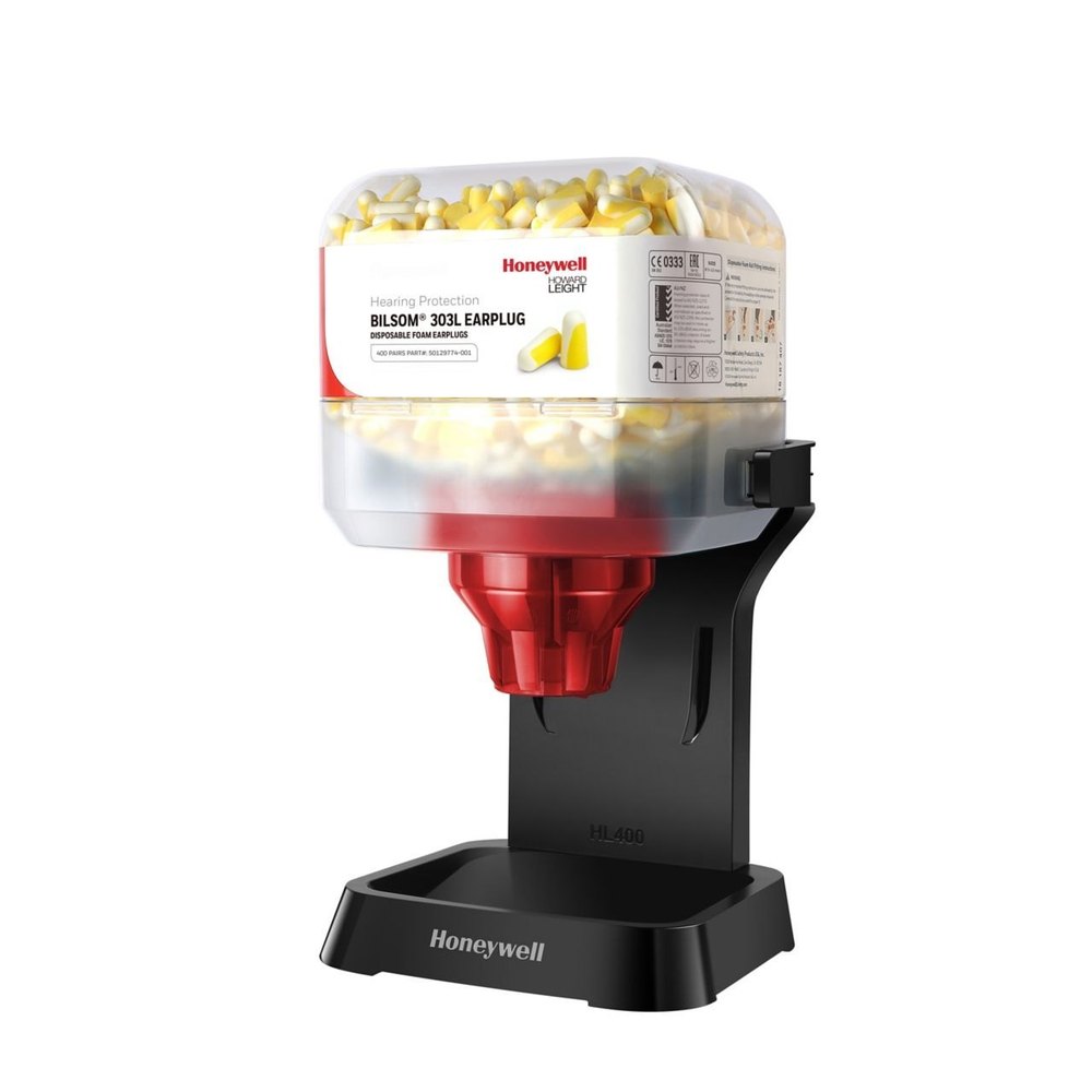Plastic Silver Honeywell Howard Leight HL400 Earplug Dispenser, Capacity: 2500