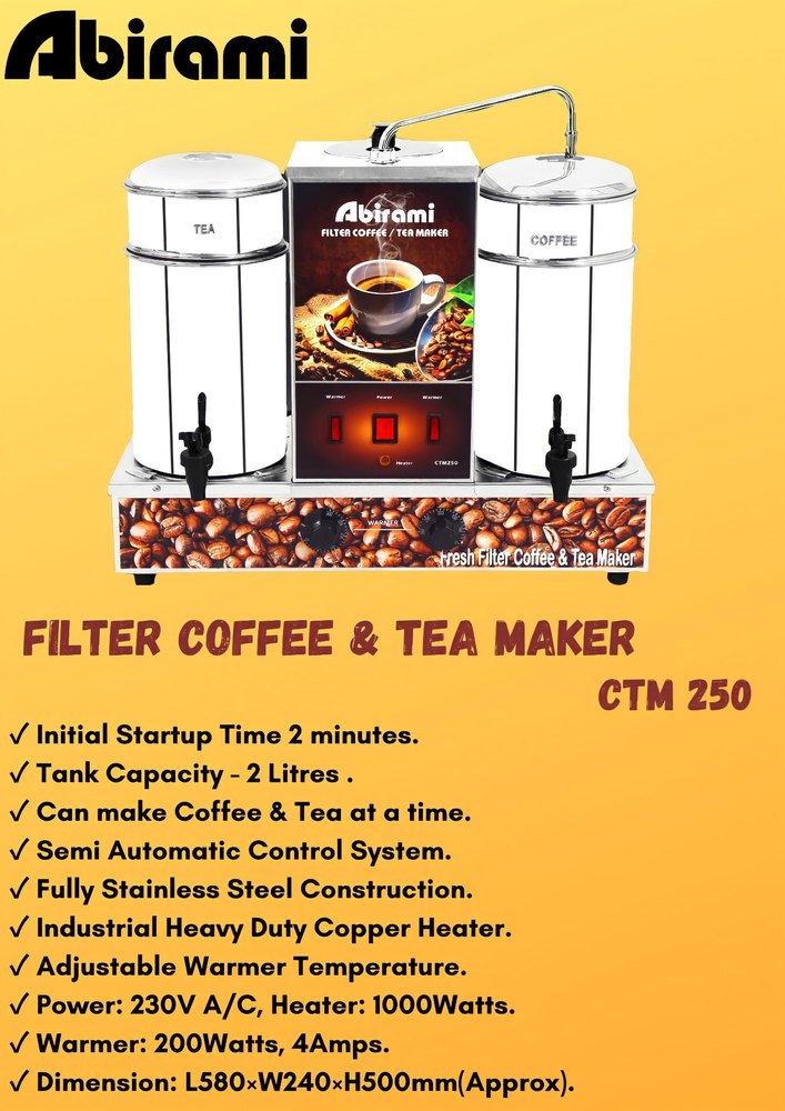 Semi-Automatic Trending Filter Coffee & Tea Maker