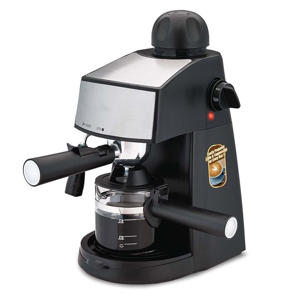 Orbit EM 2410 Espresso Maker, Black and Silver