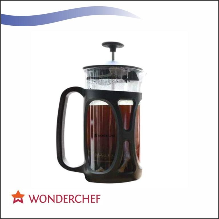 Transparent, Black Glass, Plastic Wonderchef French Press, Shape: Round