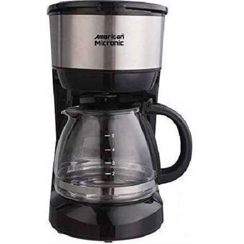 Stainless Steel American Micronic AMI-CM1-750Dx Coffee Maker, For Personal
