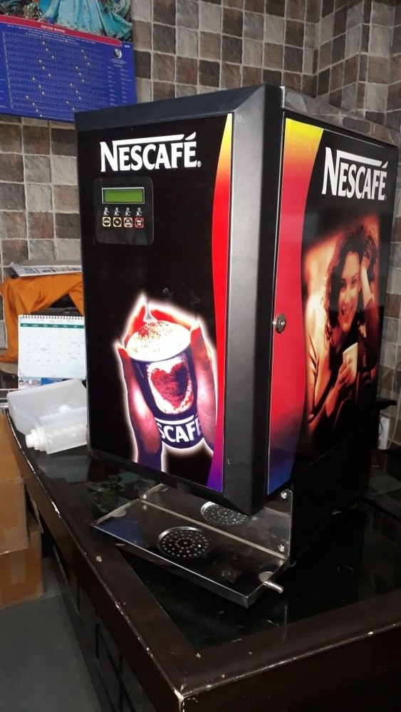 Nescafe Stainless Steel 2 Lane Coffee Vending Machine, For Restaurant
