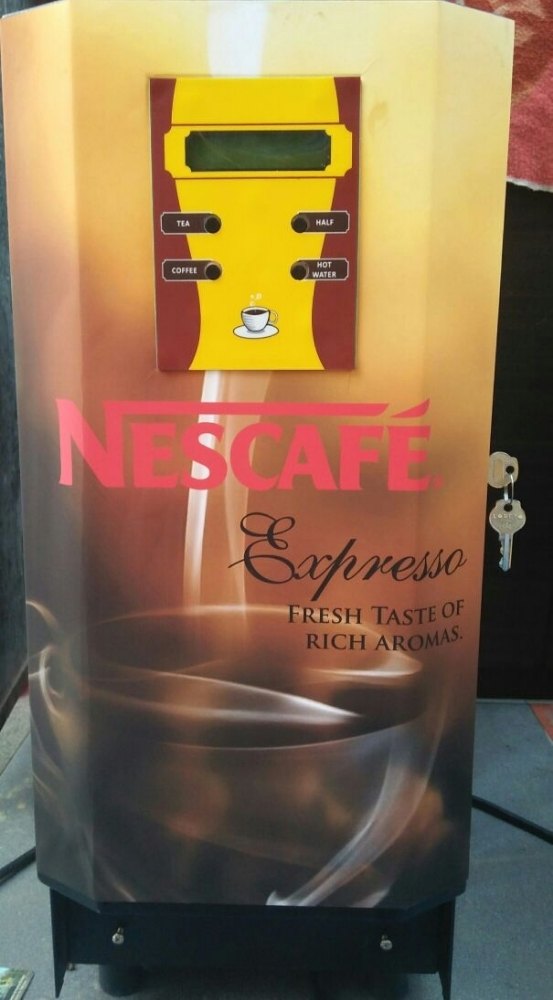 Mild Steel Nescafe Coffee Vending Machines, For Offices, Model Name/Number: Dubble Options Janes