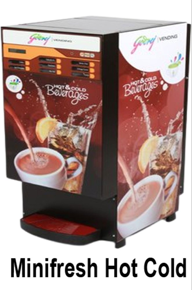 Stainless Steel Godrej Minifresh Hot Cold Coffee Vending Machine, For Offices