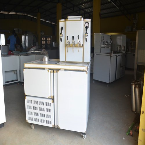 SS304 Soda/Cold Drinks Manual 3 Tap Soda Vending Machine