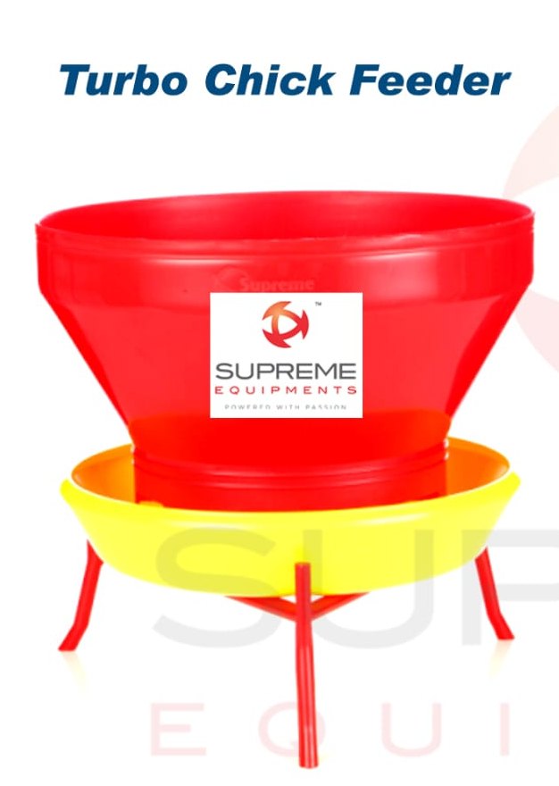 Manual Pan and Jar Turbo Chick Feeder, 4 Liter