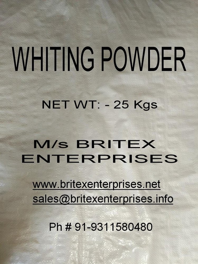 White Whiting Chalk Powder, Grade: Paint, Rubber, Packaging Size: 50 Kgs