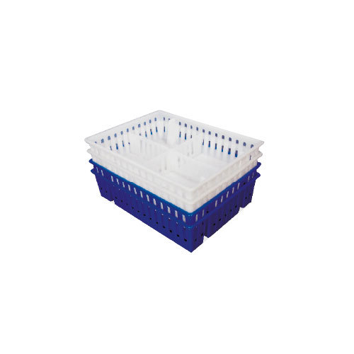 Blue and White Poultry Chick Transport Detachable Cage