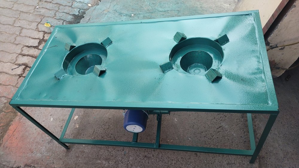 Green Iron Double Burner Kerosene Stove, Model Name/number: Diesel Bhatti