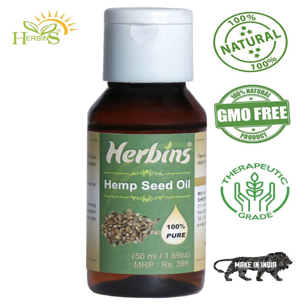 100% Pure Cold Pressed Hemp Seed Oil
