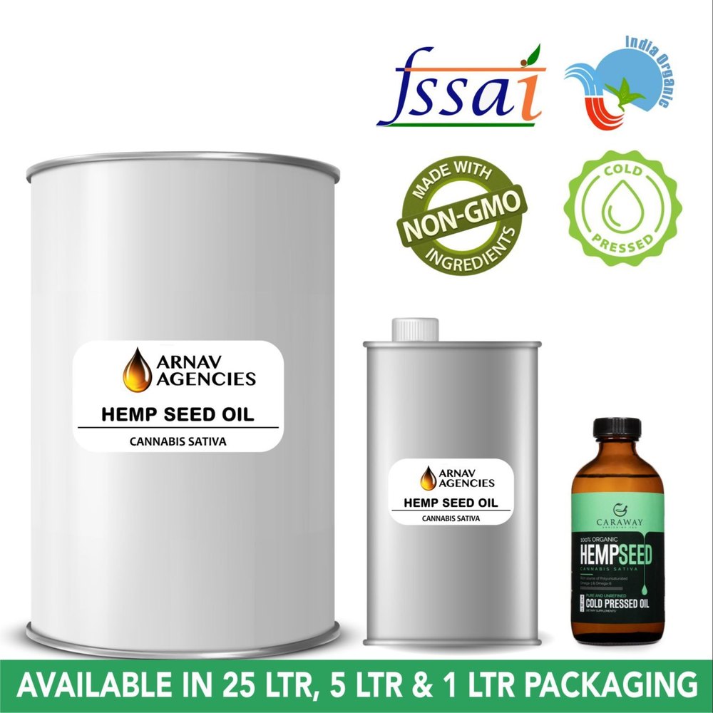 Pure Cold Pressed Hemp Seed Oil