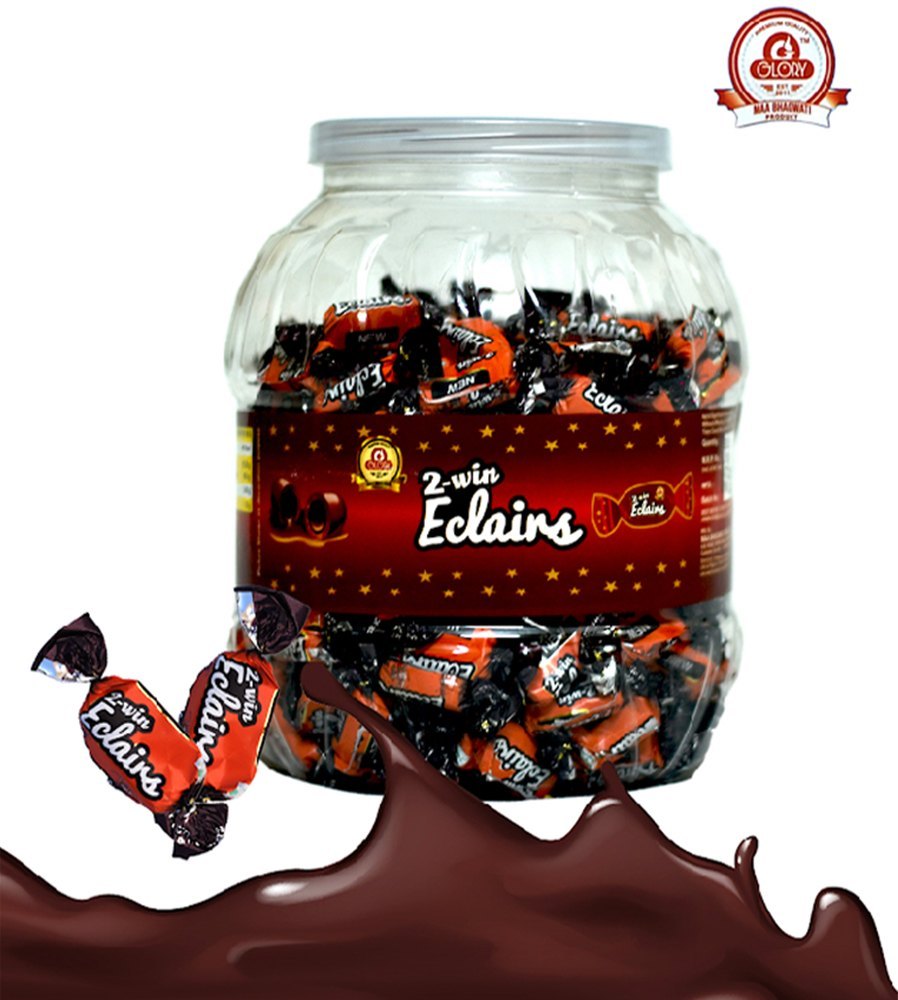 Toffee Choco 2 Win Eclairs, Packaging Type: Plastic Jar