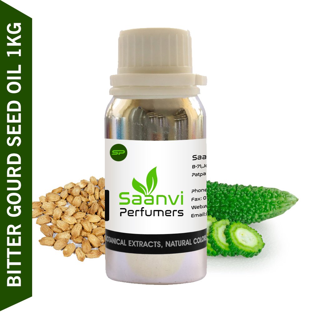 Saanvi Perfumers Bitter Gourd Seed Oil - Pure Cold Press Carrier Oil (1Kg)