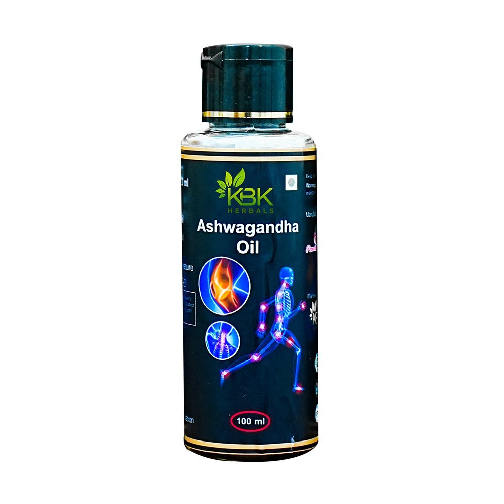 100ml KBK Herbals Ashwagandha Pain Relief Massage Oil