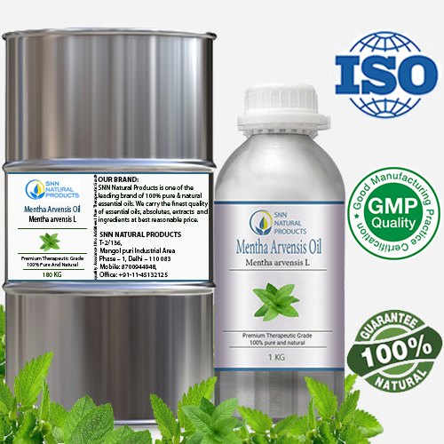 Steam Distillation Mentha Arvensis Oil, Aerial Parts, for Aromatherapy & Pharmaceuticals