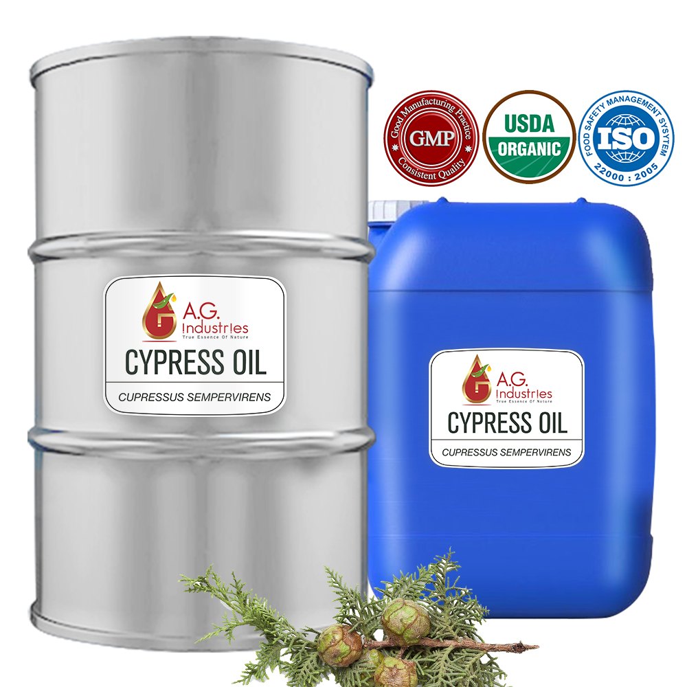 100% Santalaceae Cypress Oil, For Aromatherapy, Packaging Type: Hdpe Drum