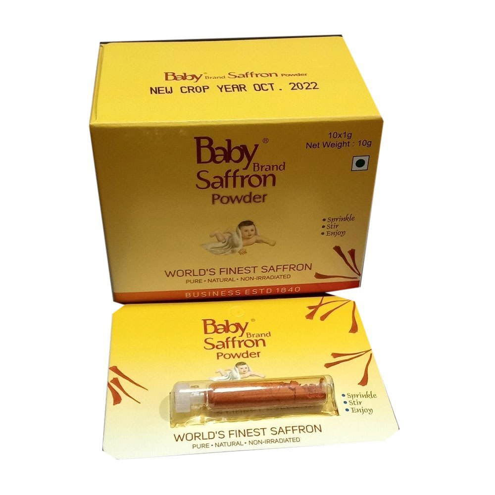 Baby Brand Saffron Powder 1gm, Packaging Type: Packet, Packaging Size: 500g