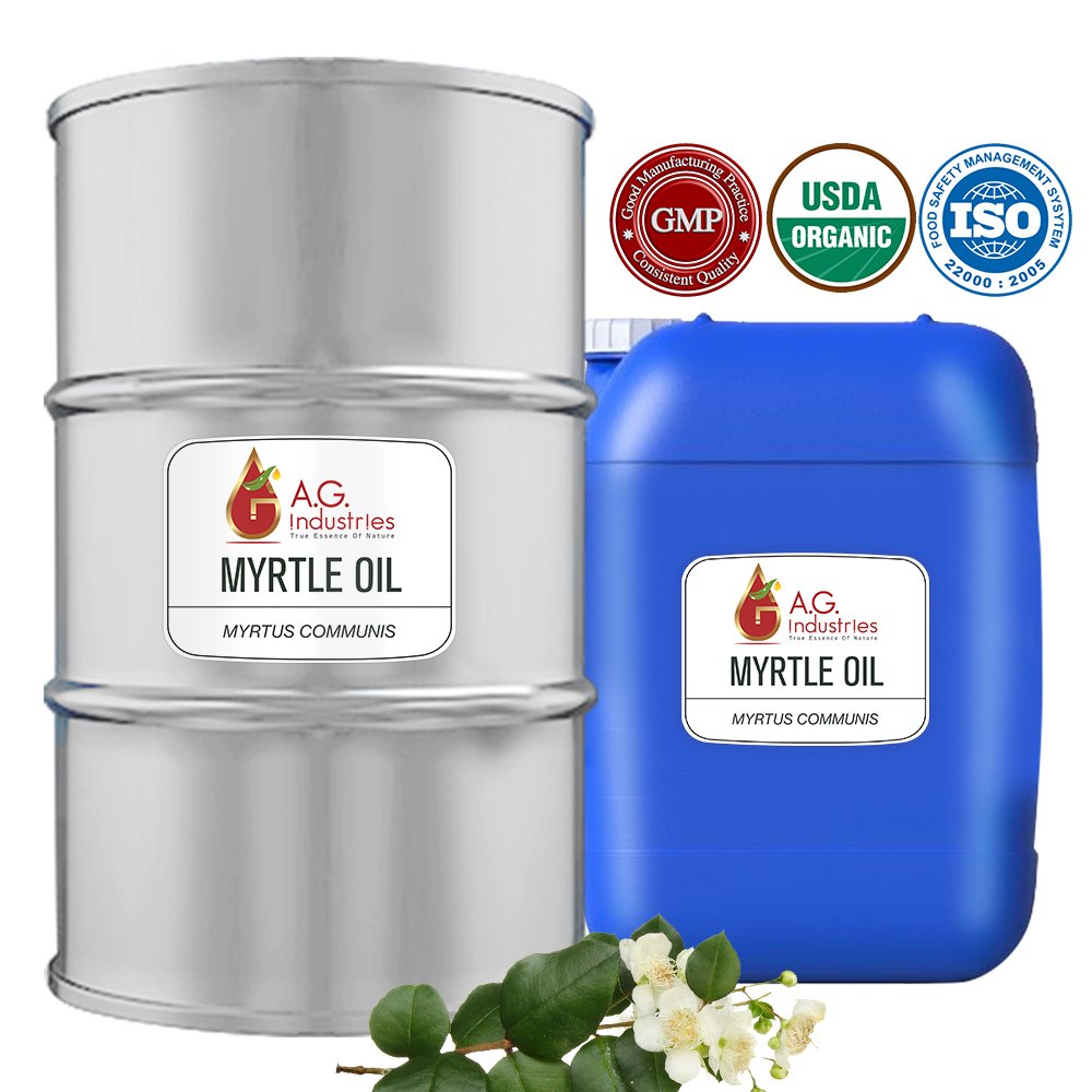 Steam Distillation Myrtle Oil, For Pharma, Packaging Size: 25 Kg