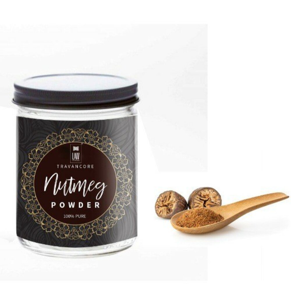 Spicy 100gm LAW Travancore Nutmeg Powder, Packaging Type: Airtight Jar