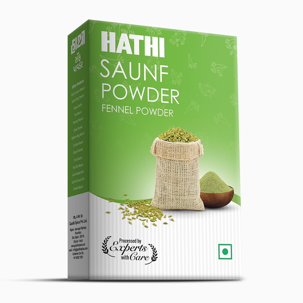 Hathi Saunf Powder, Packaging Size: 500gm, Packaging: BOX