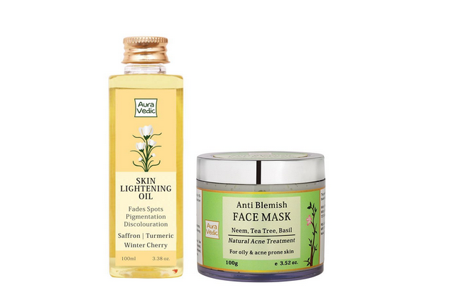 Skin Lightening Oil Plus Anti Blemish Clear Skin Mask