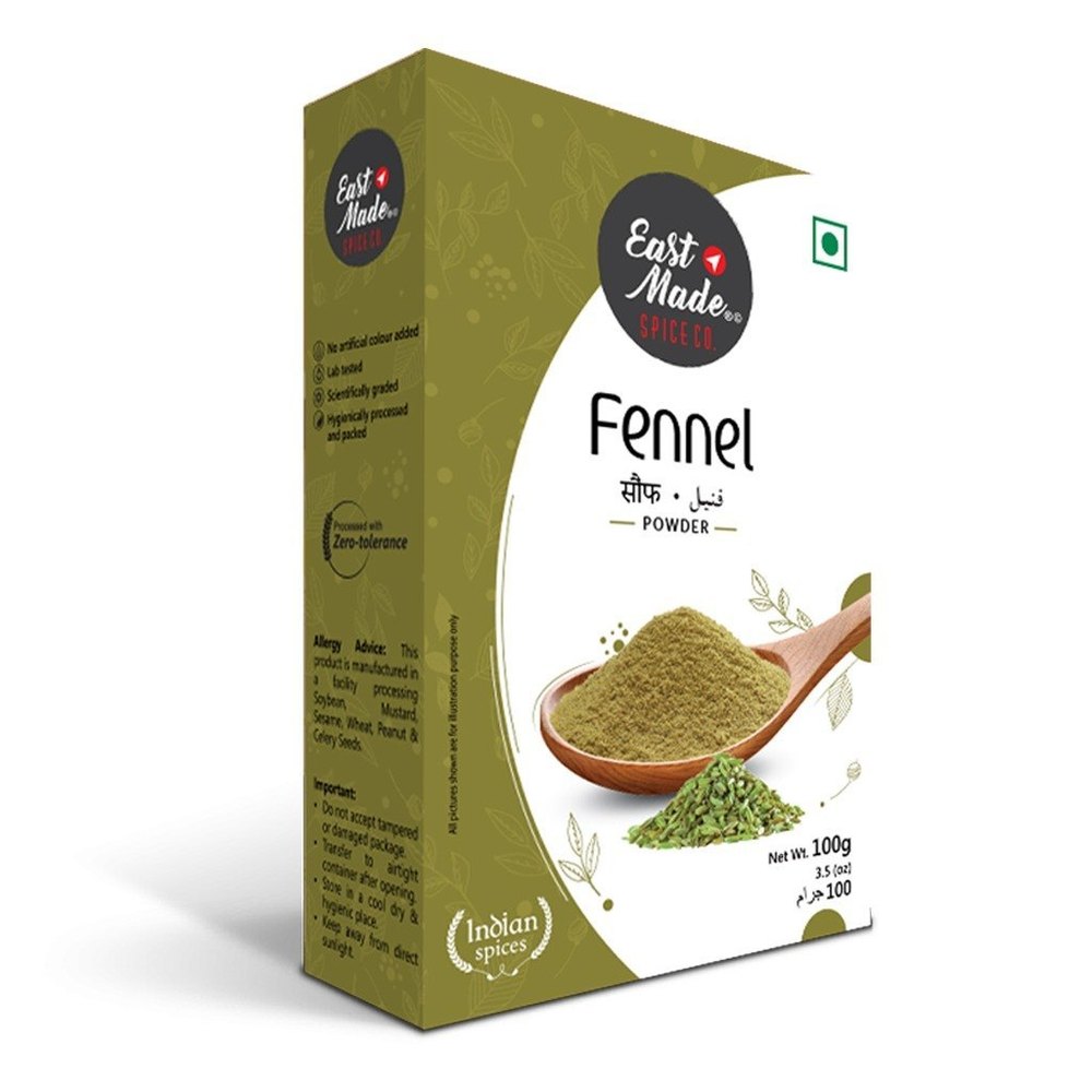 EASTMADE Green Fennel Powder, Packaging Size: 100g