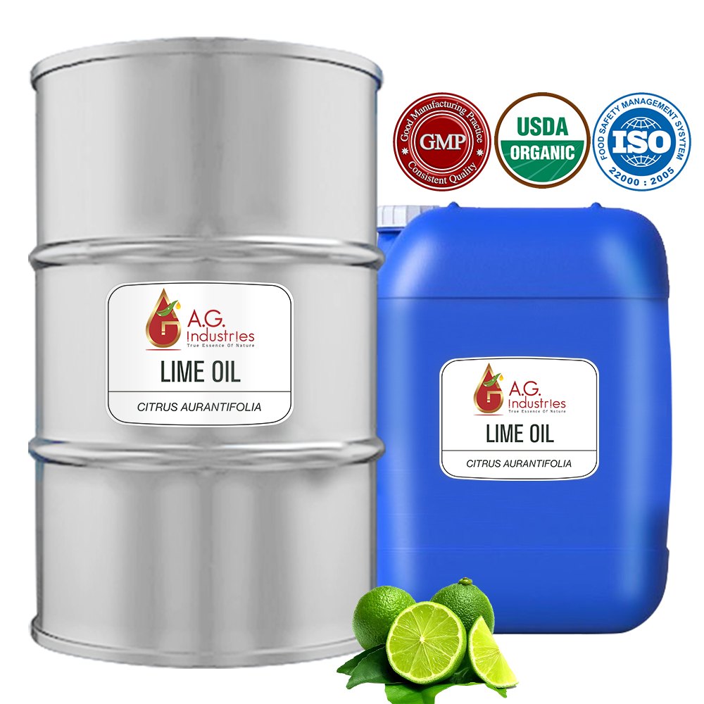 Antioxidant Lime Essential Oil, For Cosmetics, Aroma And Pharma, Packaging Size: 100 Kg