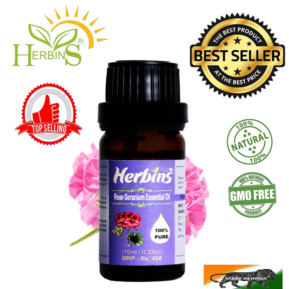 100% Rose Geranium Essential Oil