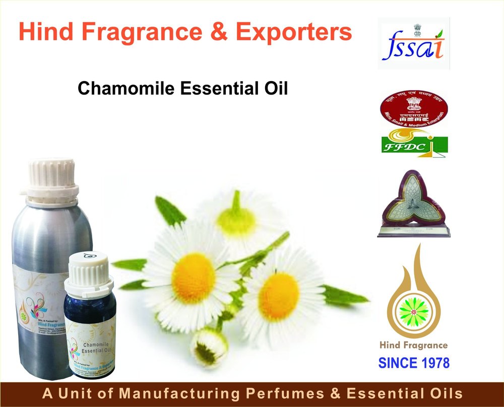 Pure 100 % Matricaria recutita Chamomile Roman Essential Oil, For Fragrance, Natural