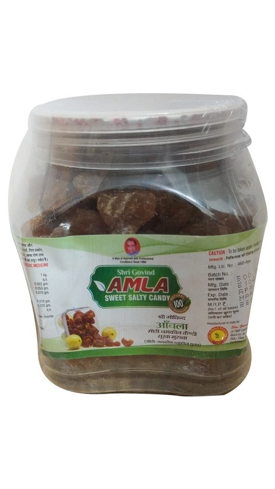 Shri Govind Amla Sweet Salt Candy, Packaging Type: Plastic Jar, Packaging Size: 500g