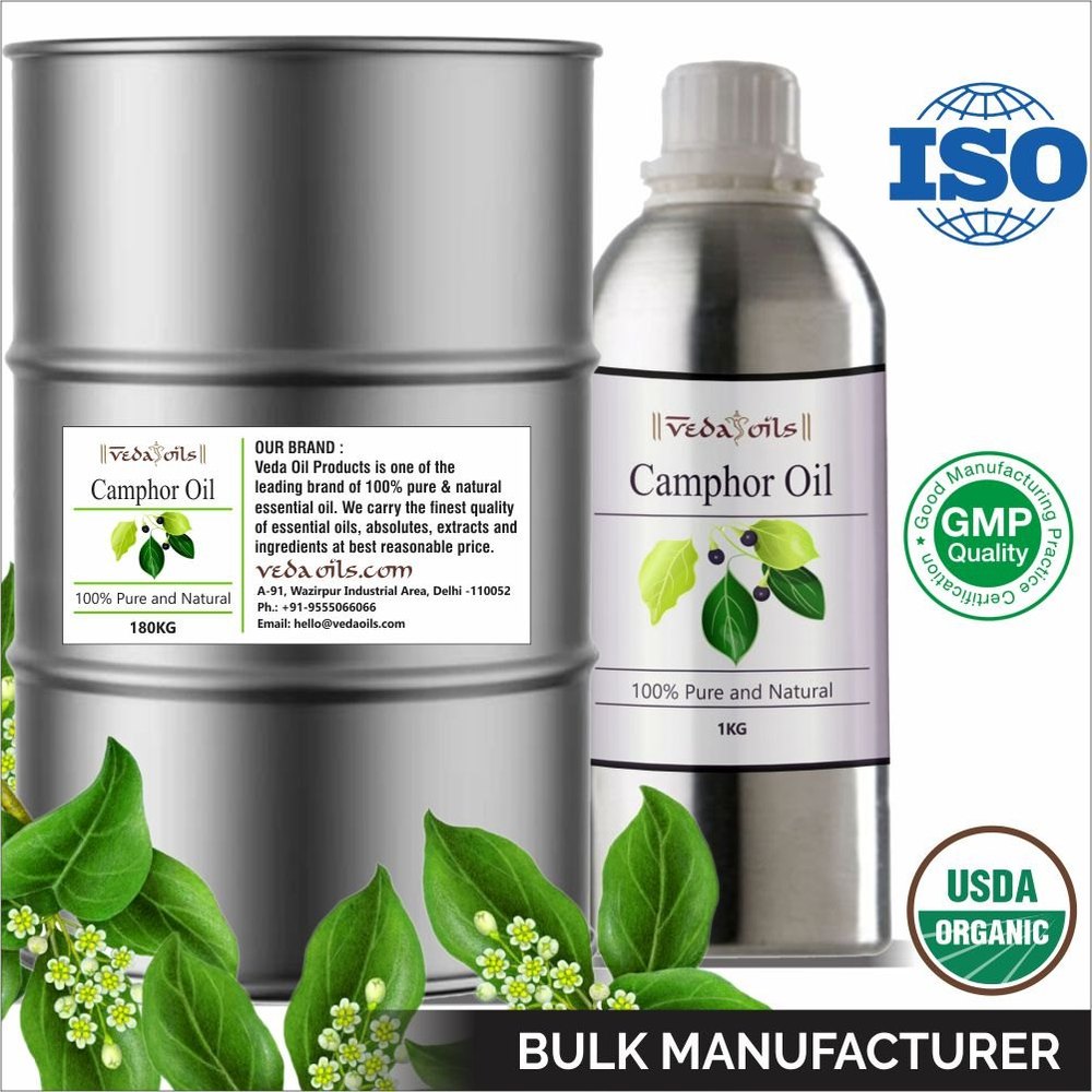 Cinnamonum Camphora Steam Distillation Camphor Oil, 180kg Drum