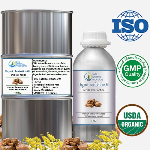 SNN Natural Steam Distillation Organic Asafoetida Oil, For Aromatherapy