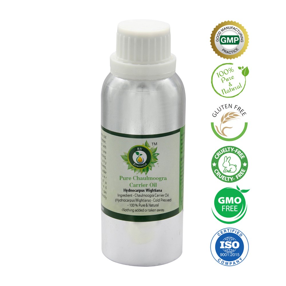 Chaulmoogra Oil Pure Chaulmoogra Carrier Oil Hydnocarpus Wightiana 100% Pure Cold Pressed