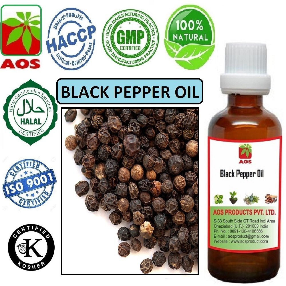 Piper Nigrum Black Pepper Oil, Steam Distilled, Packaging Size: Loose
