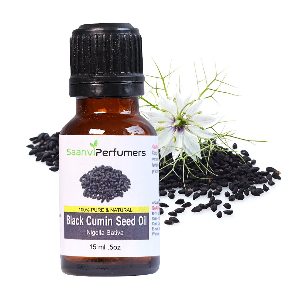 Natural Black Cumin Seed Essential Oil, Bottle, 15ml