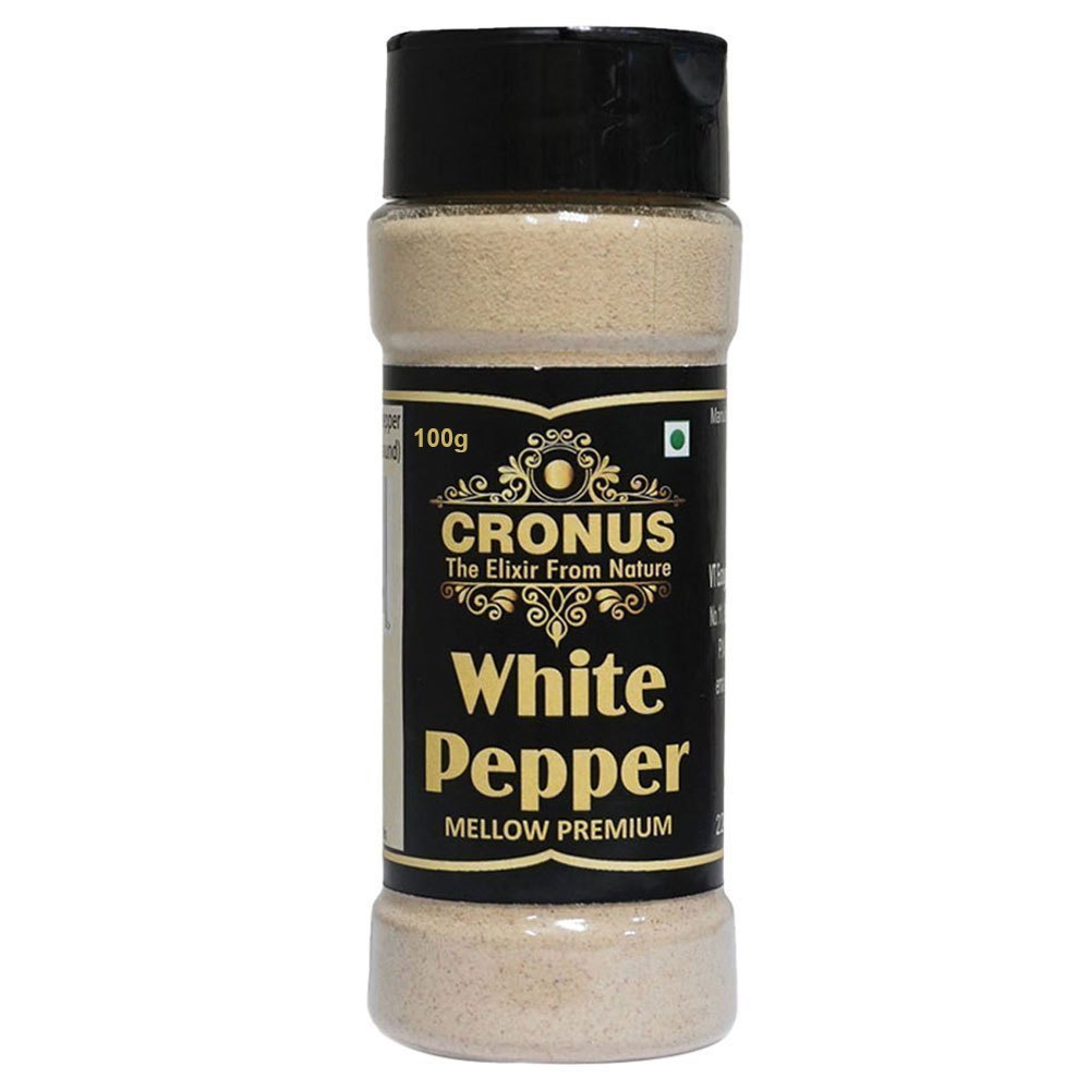 Cronus Spicy 100g White Pepper Powder, Packaging Type: Jar