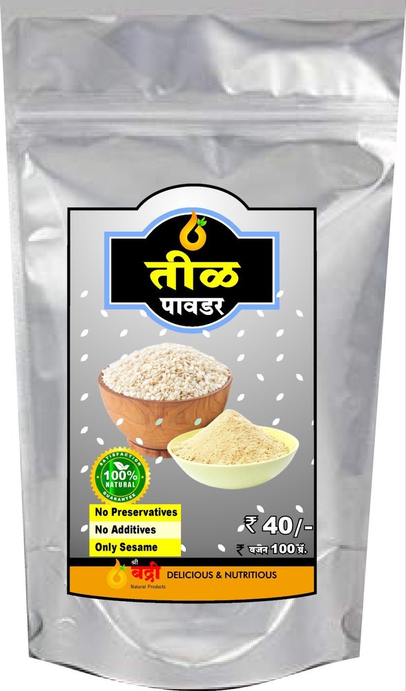 Shree Badri Nutty Natural Sesame Powder, Packaging Type: Packet, Packaging Size: 100g